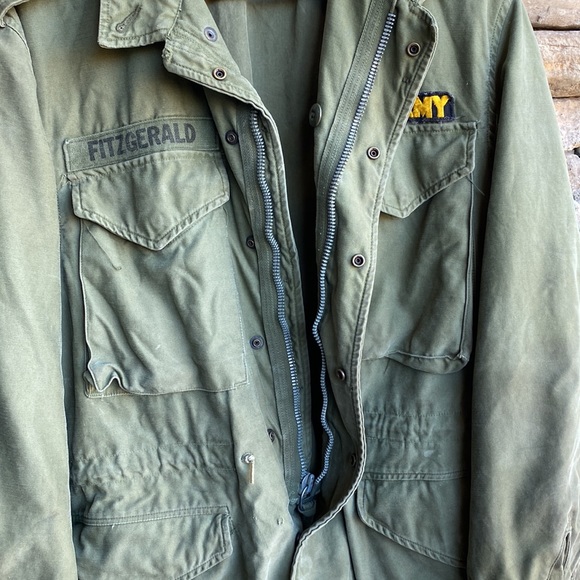 US Army Issued 1960’s Field Jacket Sergeant Rank Vintage Size Medium. Military - Picture 11 of 17
